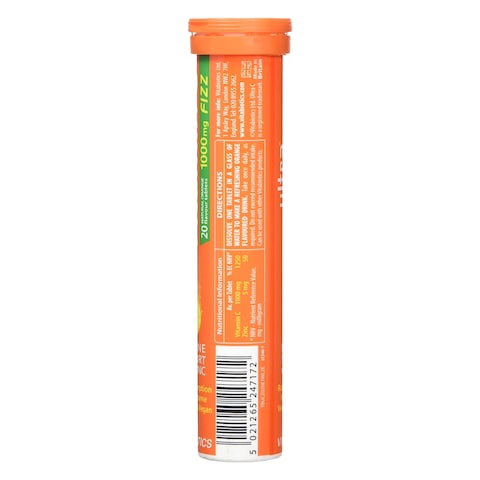 Vitabiotics Ultra Vitamin C 1000mg Fizz Effervescent Supplements 20 Tablets