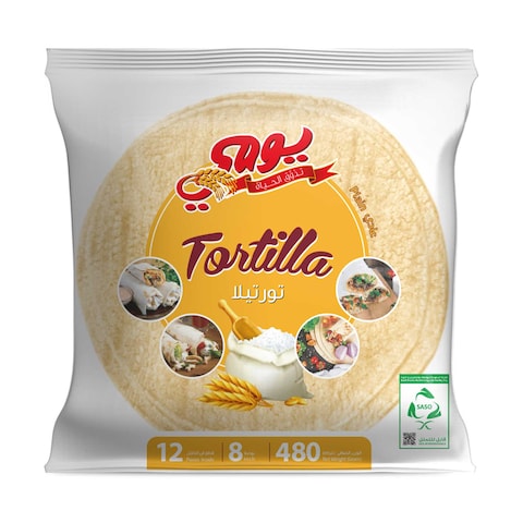 Yaumi Tortilla Warps Bread 12 Pieces - 480g