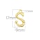 Aiwanto L Letter Necklace Spelling Necklace Golden Name Starting Letter Necklace