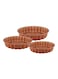 Dessini 3-Piece Granite Cake Pan Set Brown Small (24), Medium (28), Big (32)Cm