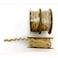 Jute Burlap Ribbon Zigzag Beige 5M Roll