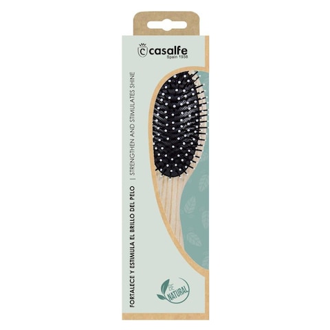 Casalfe Natural Wooden Ball Tip Brush Beige Large