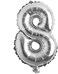 Generic 8 Number Foil Balloon 16-Inch