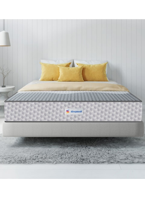 Sleepwell Ortho Pro Spring, 100 Night Trial, Impressions Memory Foam Mattress With Airvent Technology And 3-Zone Pocket Spring, King Bed Size (200L x 180W x 30H cm)