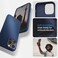 Spigen Silicone Fit (MagFit) compatible with MagSafe designed for iPhone 14 Pro Max case cover (2022) - Navy Blue
