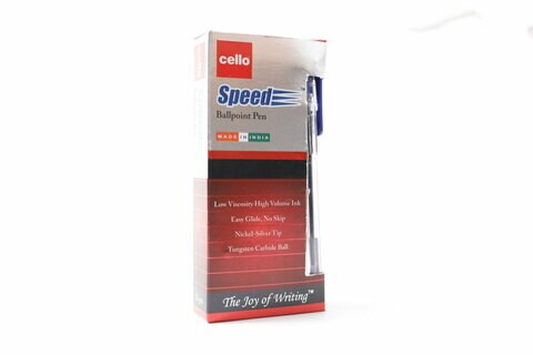 CELLO SPEED BALL PEN BLUE 12PC