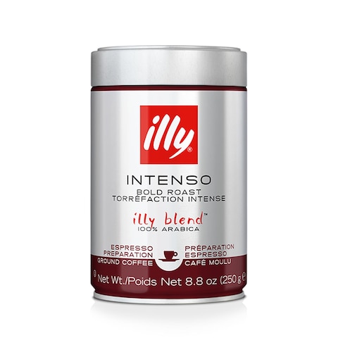 Illy Espresso Dark Roasted Ground Coffee - 250gm