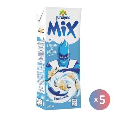Juhayna Mix Vanilla Milk - 200ml - 5 Pieces