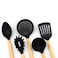 HOME BRAND 5PCS Wooden Handle Nylon tools Set