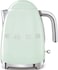 Smeg 50's Retro Style Electric Kettle KLF03PGUK, 3000 W, 1.7L, Pastel Green, Stainless Steel, Glossy Finish