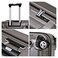 Eminent Hard Case Travel Bag Cabin Luggage Trolley Polycarbonate Lightweight Suitcase 4 Quiet Double Spinner Wheels With Tsa Lock KJ97 Gold Grey