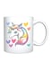 Giftex Ceramic Coffee Mug With Unicorn And Hearts Design White 10cm