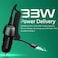 Promate PowerDrive-33PDC 33W Quick Charging Car Charger with USB-C Cable
