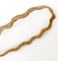 Jute Burlap Ribbon Zigzag Beige 5M Roll
