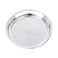 Zebra Stainless Steel Round Tray 20inch Silver