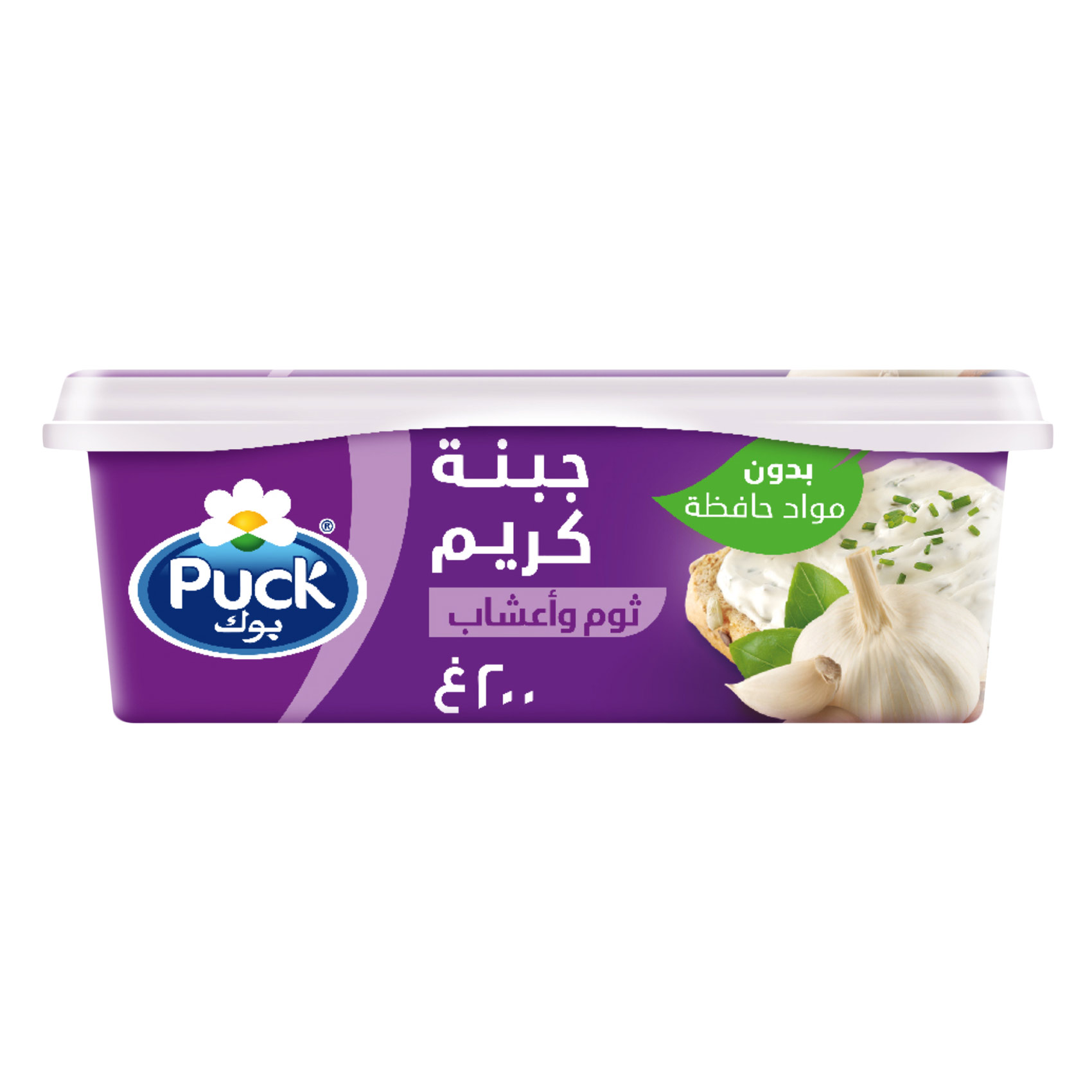 Puck Soft Cream Cheese Garlic &amp; Herb Spread 200g