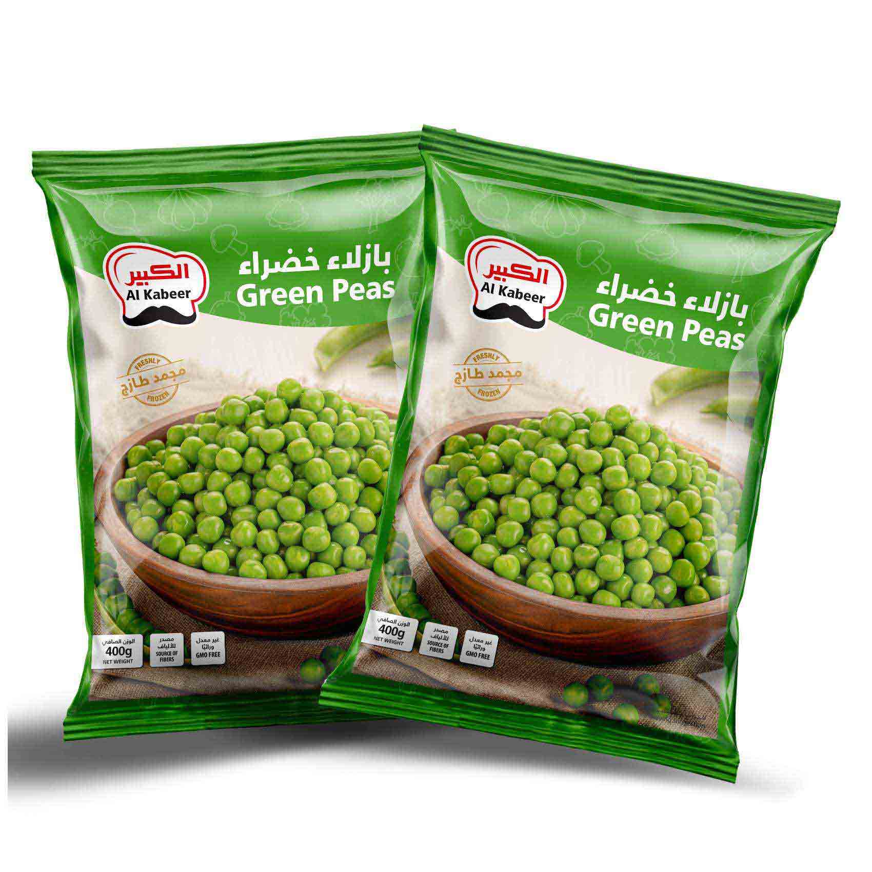 Buy Al Kabeer Green Peas 400g Pack of 2 Online | Carrefour UAE
