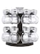 Generic 16 Piece Glass Spice Jar Rack Set Clear 8.4 X 8.4 X 9.2Inch