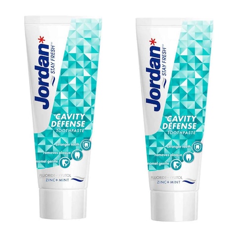 Jordan Cavity Defense Toothpaste 75ml Pack of 2