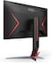 AOC 23.8" IPS 1920&times;1080 ,165Hz, 1MS 300CD/M&sup2; 80 Million:1 VGA, HDMI, DP, Adjustable Stand, Adaptivesync, Black &amp; Red