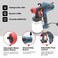 High Power HVLP Electric Paint Sprayer with 1000ml Container - Jog Wheel Flow Control - Lightweight &amp; Detachable Design - Copper Nozzles - Easy Cleaning Electric Spray Gun