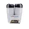Hotpack Disposable Paper Ripple White Cup 12 ounce with Black Lid, 10 Pieces for Hot &amp; Cold Drinks, Coffee &amp; Tea.