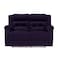 In House Velvet Double Recliner Chair - Dark Purple - NZ30