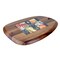 BILLI Pebble Shaped Acacia Cutting Board, Serving Board, 33x24 cm (Natural Acacia) Made in Thailand