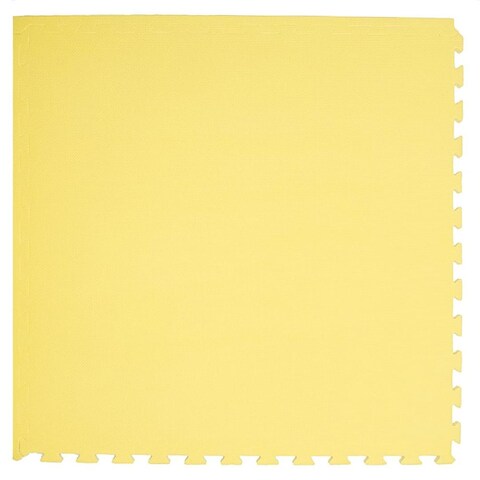 Tinyann Interlocking Foam Activity Mat (104.14 x 104.14 cm, Yellow)