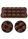 Generic Heart Shape Chocolate Molding Tray Brown 21.3 X 10.5 X 2.3Centimeter