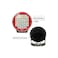 96W 9 Inches Round Red LED Spot Driving Work Light, Flood Beam Pattern with 30&deg; Spot Beam Optional, ATV 4x4 Boat Off Road Head Light, IP67 Waterproof Rating, and Die-Cast Aluminum Housing Material