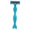 Super Max Syrine 4 Blades Disposable Razors For Women Blue