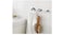 Hook, self-adhesive, chrome-plated,3pck