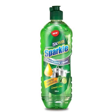 Sparkle Lemon Lime Dishwashing Liquid 500Ml