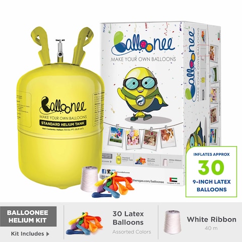 Balloonee Standard Disposable Helium Party Kit