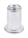 20-Piece M4 Threaded Rivet Nuts Set Silver 1.8centimeter