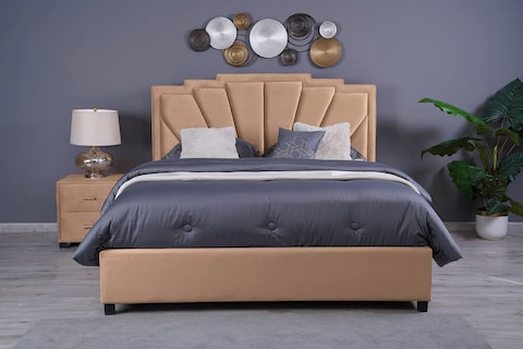 PAN Home Home Furnishings Uranus Headboard Velvetl-180: H-125cm Gold