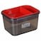 M Design Lunch Box with Clip - Black/ Red - 2.3 Liters