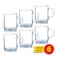Luminarc stackable mug set 6 pieces