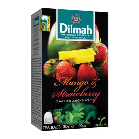 Dilmah Mango Strawberry Flavored Tea - 20Tea Bags