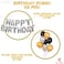 Party Propz Happy Birthday Balloons Decoration Kit 51 Pcs Set For Husband Kids Boys wife Balloons Decorations Items Combo, Helium Letters Foil Balloon Banner,Metallic Balloons,Golden Silver Black Deco