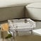 Crystal Clear Glass Square Shape Ashtray (4x4in)