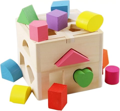 Wooden Geometry Toy, Children&#39;s Sorting Cube, Educational Toy, Sorting Toy