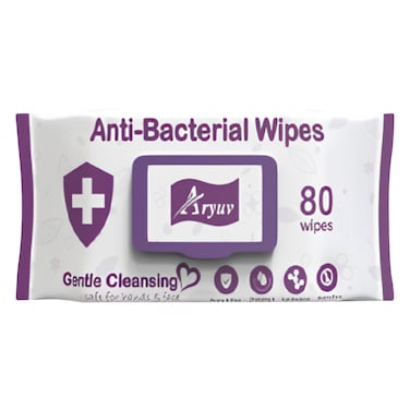 Aryuv Anti Bacterial Wipes 80&#39;S