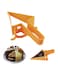 Generic Plastic Adjustable Cake Cutter Tool Orange 28cm