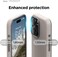 elago Glide Magnetic for iPhone 15 Pro Max case cover Magsafe Compatible Slim Shockproof Full Body Protection - Stone &amp; Medium Grey