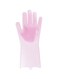 Generic Silicone Dishwashing Gloves Pink