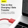 Baseus Superior Series USB to Lightning-Fast Charging Cable Data Transfer 2.4A for iPhone 13 12 11 Pro Max Mini XS X 8 7 6 5 SE iPad and More (1M) Red