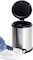 Orchid Stainless Steel Trash Bins, Recycle Bins, Round Step Waste Bin with Soft Close Lid, Durable Cantilever Foot Pedal Mechanism Steel Step Trash Can Wastebasket, Garbage Container Bin (5 Litre)