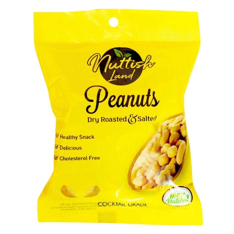 Nuttishland Dry Rosted And Salted Peanuts 100g